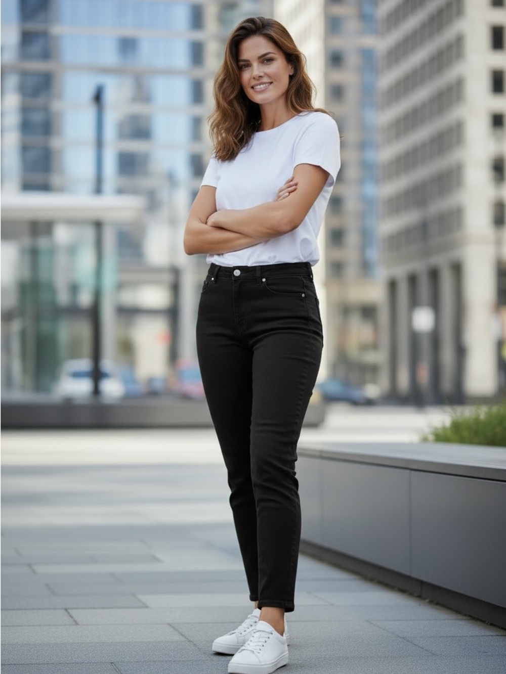 Levi’s 550 Relaxed Fit Tapered Leg Black Jeans Women’s 16M Stretch Denim